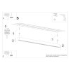 Plafon SOREN czarny LED 4000K