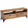Szafka pod telewizor z drewna mango, 120 x 35 x 45 cm