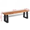 Ławka z litego drewna akacjowego, 145 cm