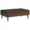Stolik kawowy lite drewno mango 100x60x35 cm