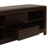 Szafka pod TV, drewno akacjowe, 120 x 30 x 40 cm, ciemnobrązowa