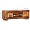 Szafka pod TV, 118x30x40 cm, lite drewno sheesham