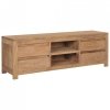 Szafka pod TV, 115x30x40 cm, lite drewno tekowe