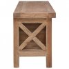 Szafka pod TV, 3 szuflady, 120x30x40 cm, lite drewno mahoniowe