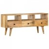 Szafka pod TV, 110 x 36 x 50 cm, lite drewno mango