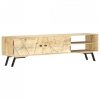 Szafka pod TV, 140x30x40 cm, lite drewno mango