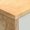 Szafka pod TV, 110 x 35 x 48 cm, lite drewno mango
