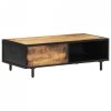 Stolik kawowy, 105x50x35 cm, surowe drewno mango
