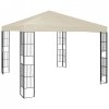 Altana ze sznurem lampek LED, 3x3 m, kremowa