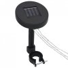 Altana z zasłonami i sznurem lampek LED, 3x3 m, antracytowa