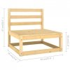 3-osobowa sofa ogrodowa z poduszkami, lite drewno sosnowe