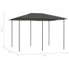 Altana, 3x4x2,6 m, antracytowa, 160 g/m²