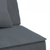 Sofa rozkładana L, ciemnoszara, 255x140x70 cm, aksamit