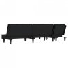 Sofa rozkładana L, ciemnoszara, 255x140x70 cm, tkanina