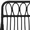 Krzesła ogrodowe, 2 szt., czarne, 56x64x80 cm, rattan PE
