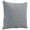 3-osobowa sofa z poduszkami, jasnoszara, 180 cm, tkanina
