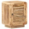 Szafka nocna, 40x30x50 cm, surowe drewno mango