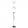 Lampa podłogowa z 2 kloszami, biała, E27, żeliwo