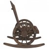 Krzesła bujane Adirondack, 2 szt., lite drewno jodłowe