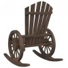 Krzesła bujane Adirondack, 2 szt., lite drewno jodłowe