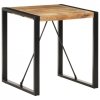 Stolik jadalniany, 70x70x75 cm, lite, surowe drewno mango