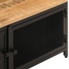 Stolik kawowy, 90x50x37 cm, lite, surowe drewno mango