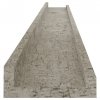 Półki ścienne, 2 szt., szarość betonu, 100x9x3 cm