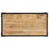 Stolik kawowy, 90x45x35 cm, surowe drewno mango
