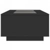 Stolik kawowy z LED Infinity, czarny, 116x69x40 cm