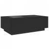 Stolik kawowy z LED Infinity, czarny, 116x69x40 cm