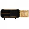 Szafka pod TV, 90x30x48 cm, surowe drewno mango