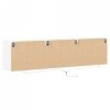 Ścienna szafka pod TV, z LED, biała, 180x31x45 cm