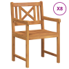 Krzesła  8 sztuk 56x55.5x90 cm z litego drewna akacjowego, Krzesła  2 sztuki 56x56x90 cm z litego drewna akacjowego