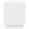 Szafka RTV z oświetleniem LED Biała 193,5x41x50 cm