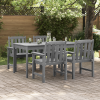 Krzesła jadalne  4 szt. Jasnoszary 65.5x55.5x88 cm HDPE, Krzesła jadalne  2 szt. Jasnoszary HDPE
