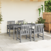 Krzesła jadalne  4 szt. Jasnoszary 65.5x55.5x88 cm HDPE, Krzesła jadalne  2 szt. Jasnoszary HDPE