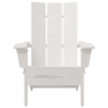 Składane krzesła Adirondack  2 szt Białe 74.5x80.5x90 cm HDPE, Składane krzesło Adirondack  Białe 74.5x80.5x90 cm HDPE