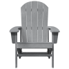 Krzesła Adirondack 2 szt Jasnoszare 74x82x90 cm HDPE,  Krzesło Adirondack Jasnoszare 74x82x91 cm HDPE