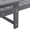 Leżaki  2 szt Jasnoszary 162x53x98.5 cm HDPE, Leżak  Jasnoszary 53x162x98.5 cm HDPE