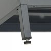Szafka pod telewizor, antracytowa, 105x35x52 cm, stal i szkło