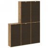 Szafki boczne 5 szt. ODDA 40x24x79 cm Drewno lite Sosna