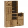 Szafki boczne 5 szt. ODDA 40x24x79 cm Drewno lite Sosna