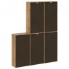 Szafki boczne 5 szt. ODDA 40x24x79 cm Drewno lite Sosna