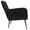 Fotel, czarny, 62x79x79 cm, obity aksamitem