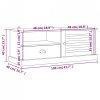 Szafka pod TV VIGO, 106x40x40 cm, lite drewno sosnowe