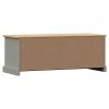 Szafka pod TV VIGO, szara, 106x40x40 cm, lite drewno sosnowe