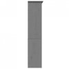 Biblioteczka BODO, szara, 82x40x173 cm, lite drewno sosnowe