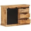 Szafka, 80x30x55 cm, lite surowe drewno mango