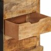 Szafka, 80x30x55 cm, lite surowe drewno mango