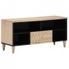 Szafka pod telewizor, 100x33x46 cm, lite drewno mango